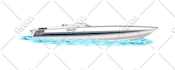 draw your boat into vector illustration