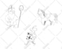 draw colorful cute childrens book illustrations