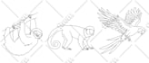 draw line art continuous simple modern 24 hour