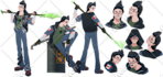design custom 2d character with reference sheet