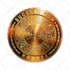design realistic gold coin with your logo