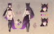 create a character reference sheet for your vtuber and other needs