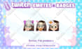 draw cute custom emotes,sub badges,stickers for twitch, discord, kick stream