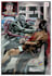 create a comics pages illustration,dark,horror,monster