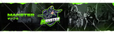 design gaming banner for esports, twitch, and youtube
