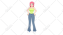 do a art in anime 90s style