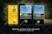 design 3d book mockup, ebook mockup and poster mockup