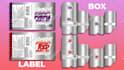 make box packaging label and pouch design