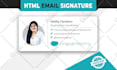 design  HTML email signature for gmail and outlook