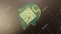 laser engrave a keychain with your qr code
