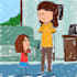 make a stickman  stick figure with kid drawing style