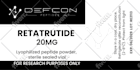 design custom peptide, srams, vial labels for pharma and research products