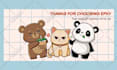 design cute animals, emote, stickers, chibi, character
