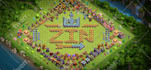 design your name with screen recoding video on coc base using walls