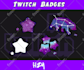 create custom stylistic loyalty badges for twitch