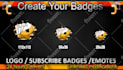 create custom twitch sub badges, twitch sub emotes, bit badges