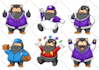 create cute 2d cartoon characters, mascot, and logo