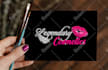 do 3 beautiful feminine luxury glitter logo design