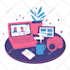 create colorful digital illustrations