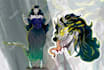 draw a cool concept art and character sheet for you