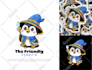 design cute hand drawn cartoon logo