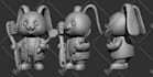 do 3d models detailed sculpture models