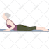 draw flat yoga pose illustration