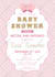 design retro baby shower invitations