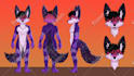 draw furry reference sheet and fursona character design