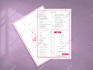 create a menu design for your coffee or restaurant