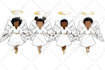 draw colorful african american style illustrations