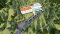 visualize apartment buildings, exterior 3d rendering