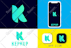 design clean modern mobile app logo or app icon