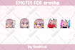 draw custom twitch emotes in cute anime style