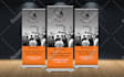 create a print ready roll up banner or web banner