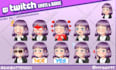create twitch emotes , stiker and badge for you in 24 hours