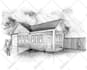 draw architect style professional hand sketch drawing