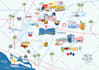 create an illustrated map of any place in a unique style