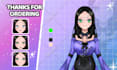 design a pngtuber model set with high quality custom expressions in anime style