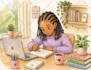 draw children book illustration and ebook print ready format