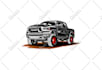 trace your vehicle into vector silhouettes