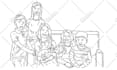 draw your photo to artistic line art illustration