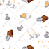 create seamless pattern design for textile prints