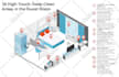 design isometric map illustration and cartoon art