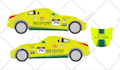 create professional racing car wrap design