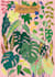 illustrate you and plants, colorful, flat art, pop art