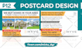 nice real estate postcard design
