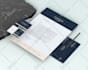 design minimalist business card and stationery for your brand identity