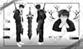 draw character illustration reference sheet oc vtuber design
