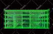 draw technological wire frame low poly vector mesh